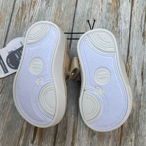 BABY GIRL UNICORN & Sparkly Flower Sneakers Shoes Size 2 - Picture 8 of 8